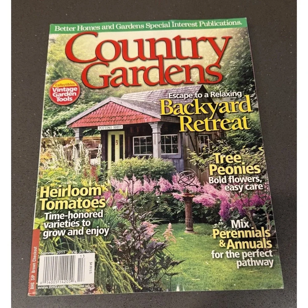 Lot of 6 COUNTRY GARDENS Magazines 2009-2011 Smoke Free Home EUC Lot G